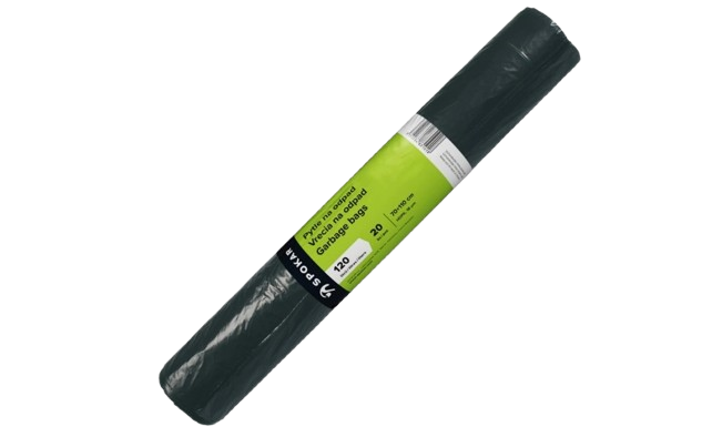 Pytle na odpad HDPE 120l, 20ks/role, 70x110cm, černé