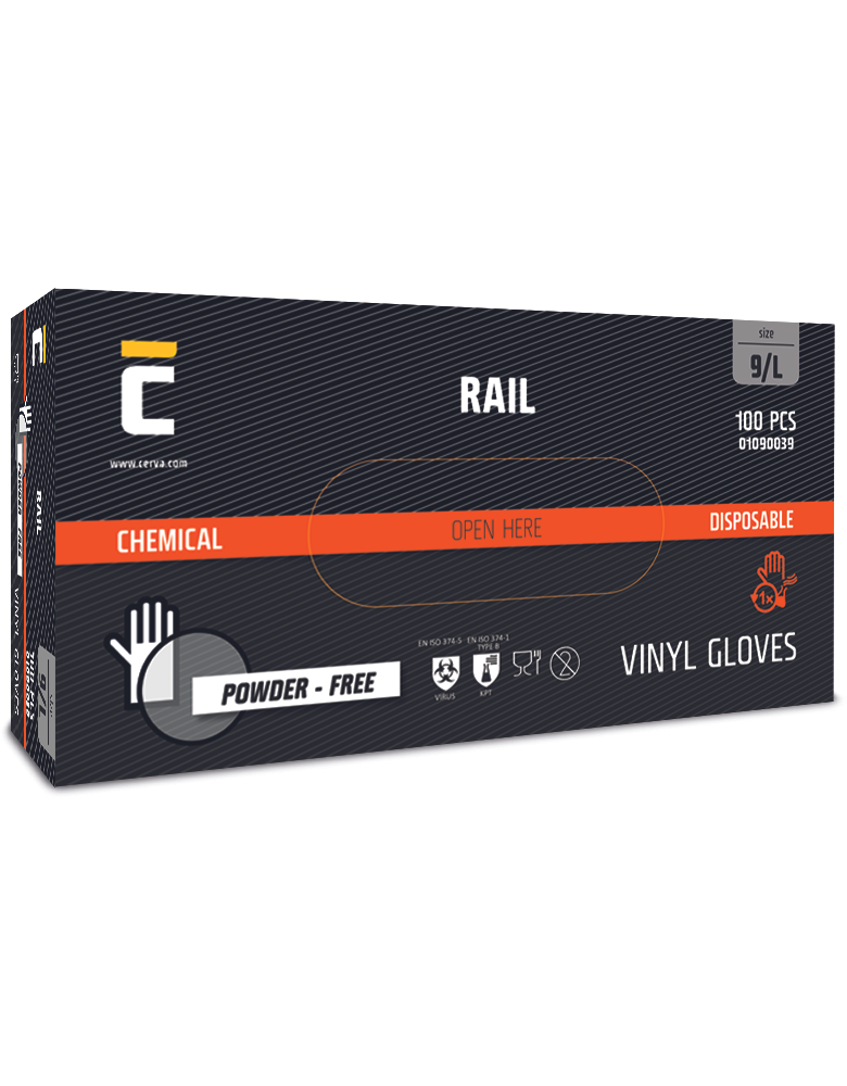 RAIL nepudrované rukavice -