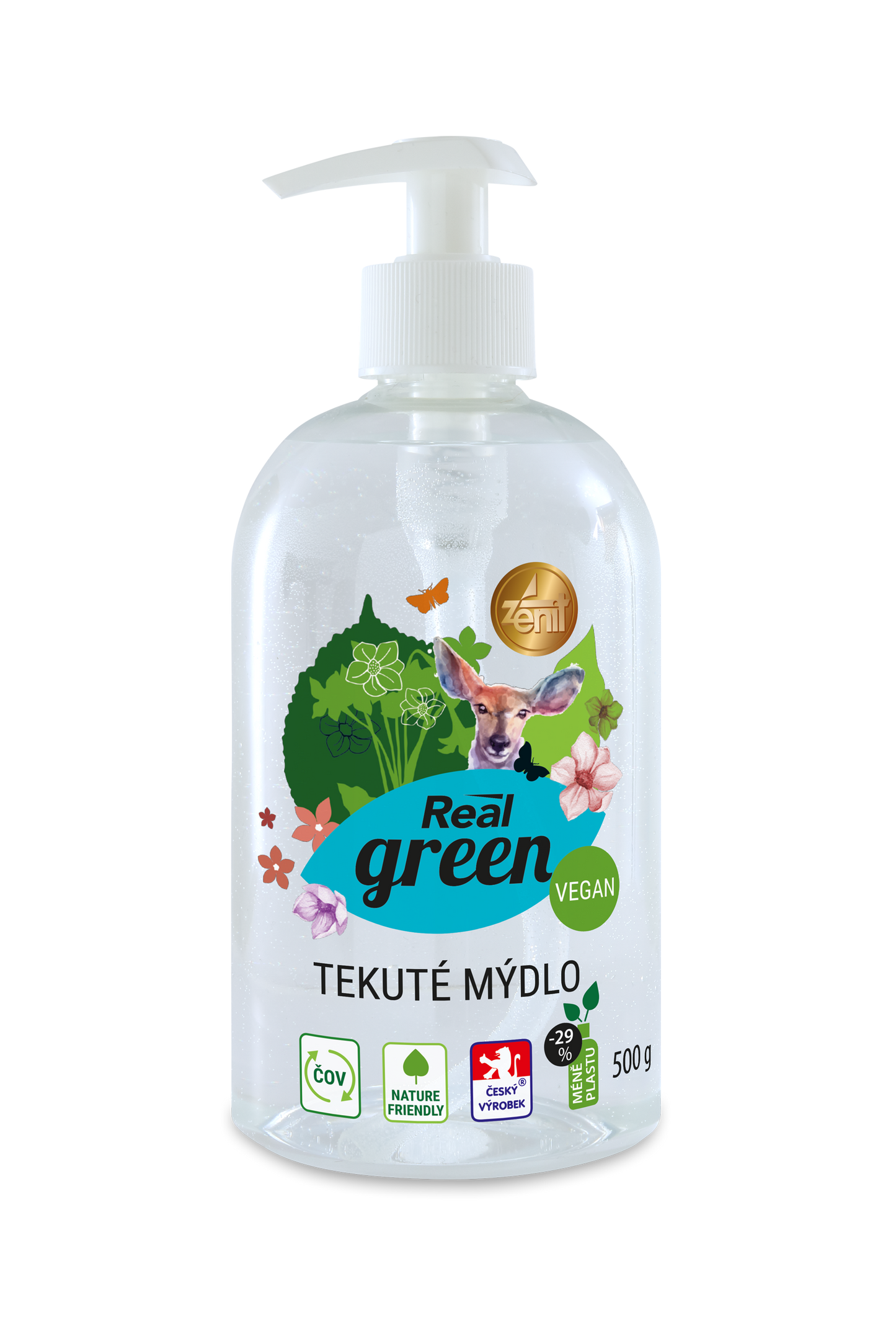 Real green 500g tekuté mýdlo