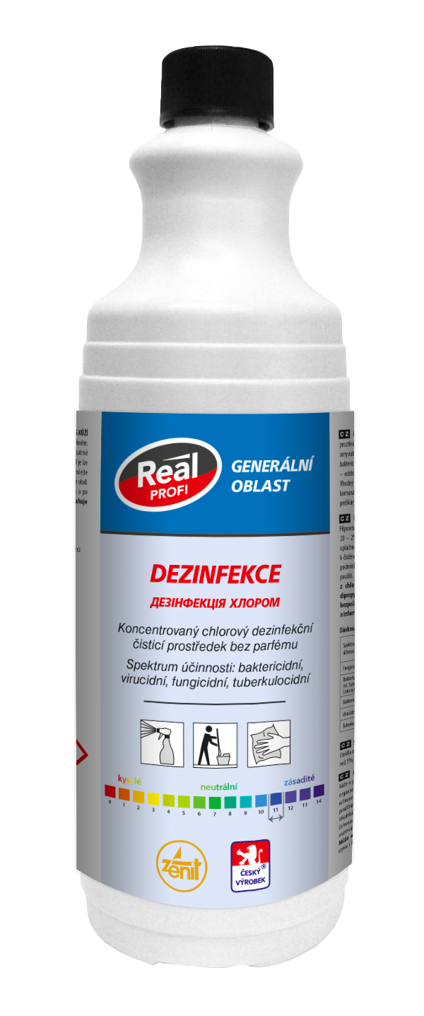 Real profi dezinfekce chlorová 1l