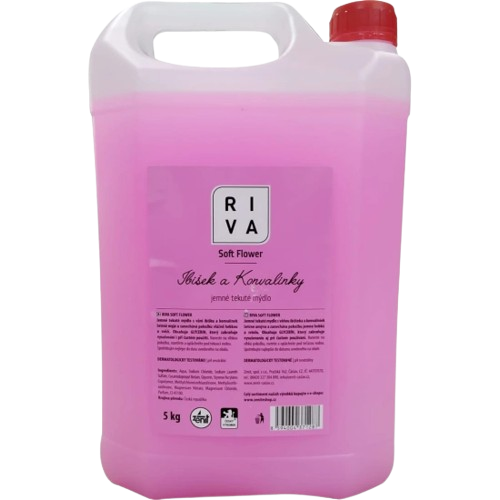 RIVA tekuté mýdlo 5kg soft flower Ibišek a Konvalink