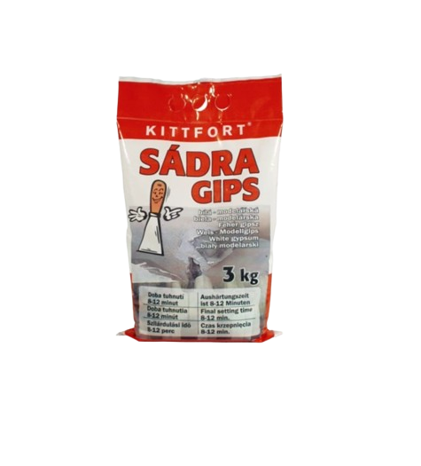 Sádra bílá modelářská 3kg Kittfort