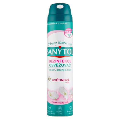 SANYTOL dezinfekční osvěžovač vzduchu Květinová vůně 300ml