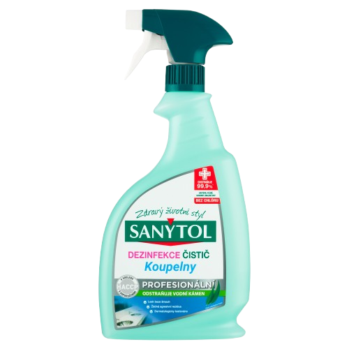 SANYTOL Professional 750ml Čistič koupelen, dezinfekce Eukalyptus