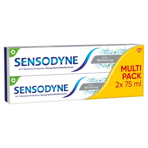 Sensodyne 75ml (2ks/bal) DUO extra white zubní pasta