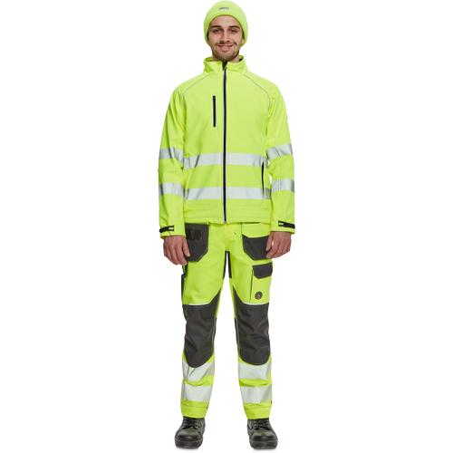 SHELDON HV softshell bunda žlutá