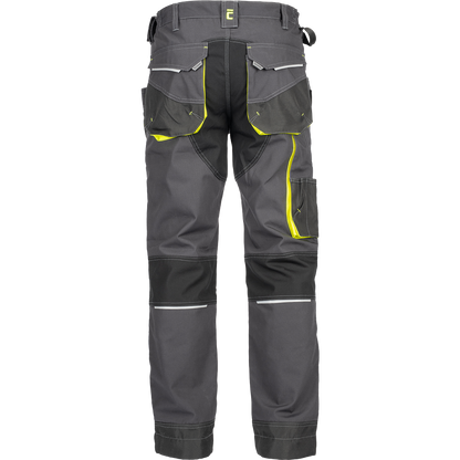 SHELDON kalhoty antracit/žlutá