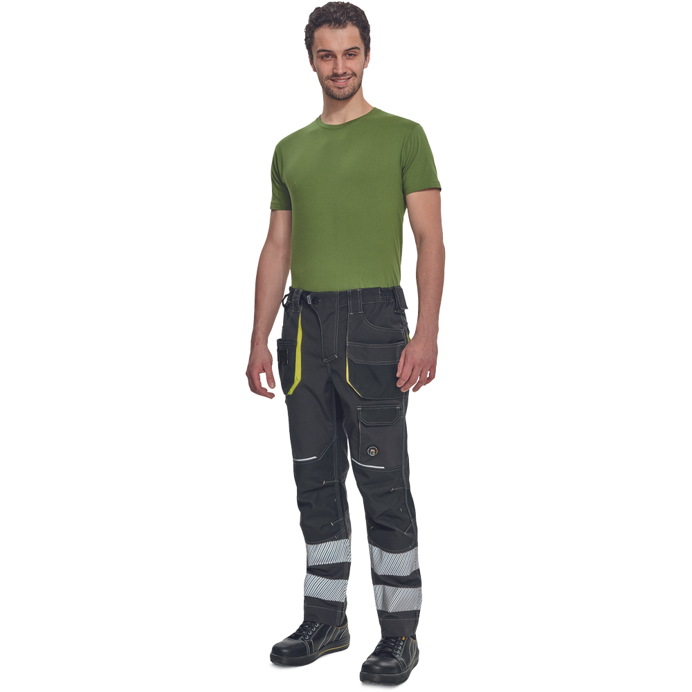 SHELDON RFLX kalhoty antracit/žlutá