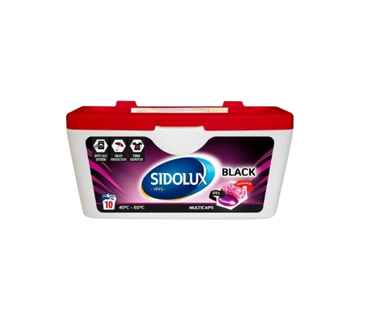 SIDOLUX MULTICAPS BLACK 10ks