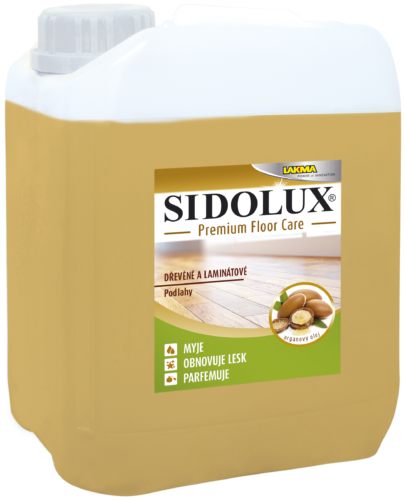SIDOLUX Premium floor care DŘEVĚNÉ A LAMINÁTOVÉ PODLAH S ARGANOVÝM OLEJEM 5l