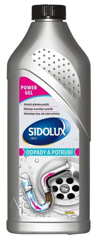 SIDOLUX PROFESSIONAL gelový čistič odpadů a potrubí 1l
