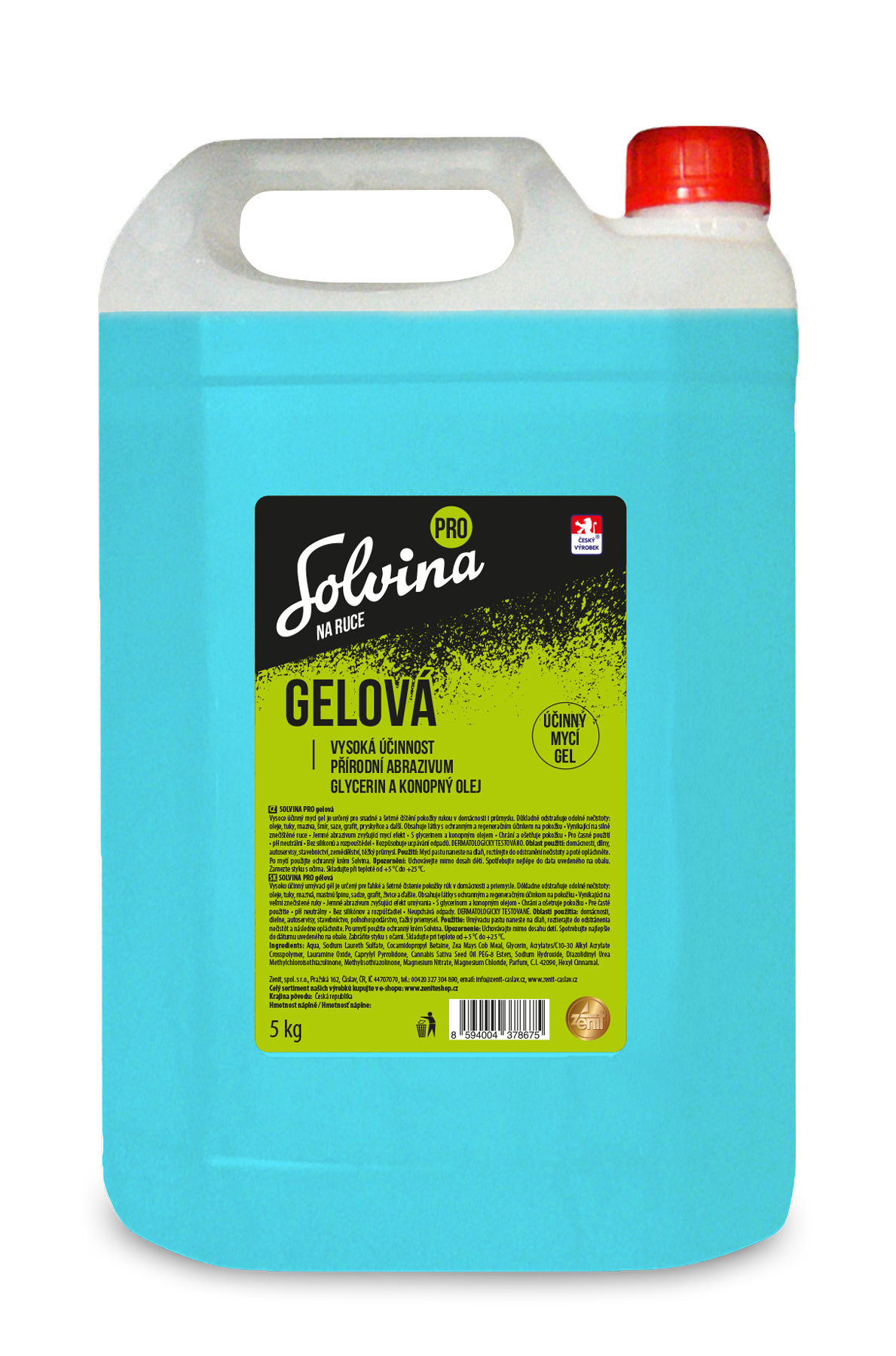 Solvina PRO gelová 5kg na ruce