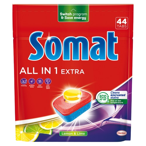 Somat All in 1 Extra Lemon & Lime tablety 44ks