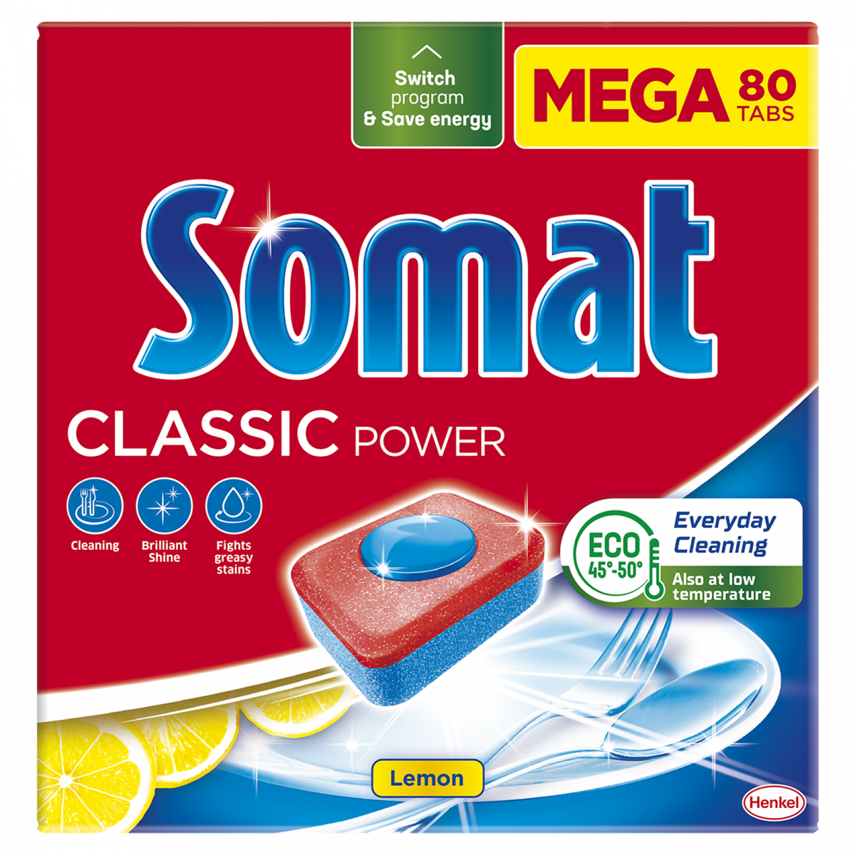 Somat classic tablety do myčky 80ks Lemon