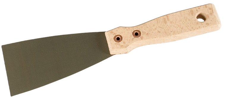 Špachtle opalovací 60mm, držadlo dřevo