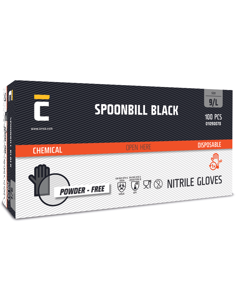 SPOONBILL BLACK rukav.nitr.nepudr. -
