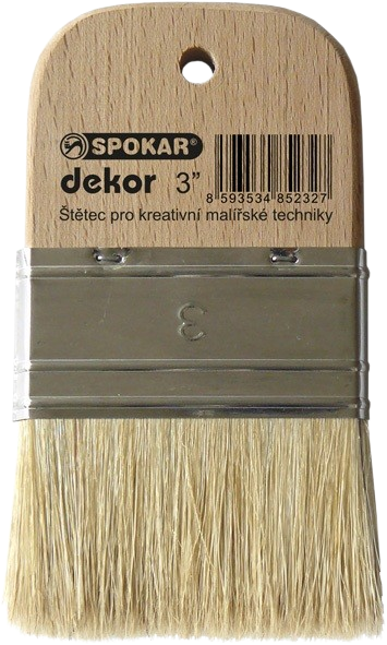 Štětec plochý č.3 Dekor VD 45mm
