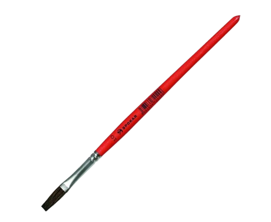 Štětec umělecký plochý S 7235/313 červený 10