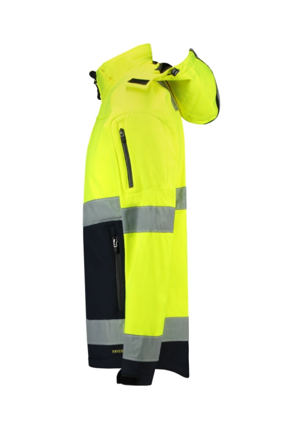 Softshellová bunda unisex Bi-color EN ISO 20471 Softshell T52