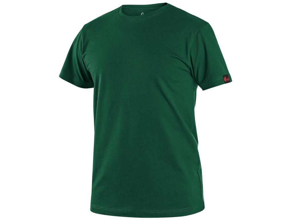 Tričko CXS NOLAN krátký rukáv láhvově zelené