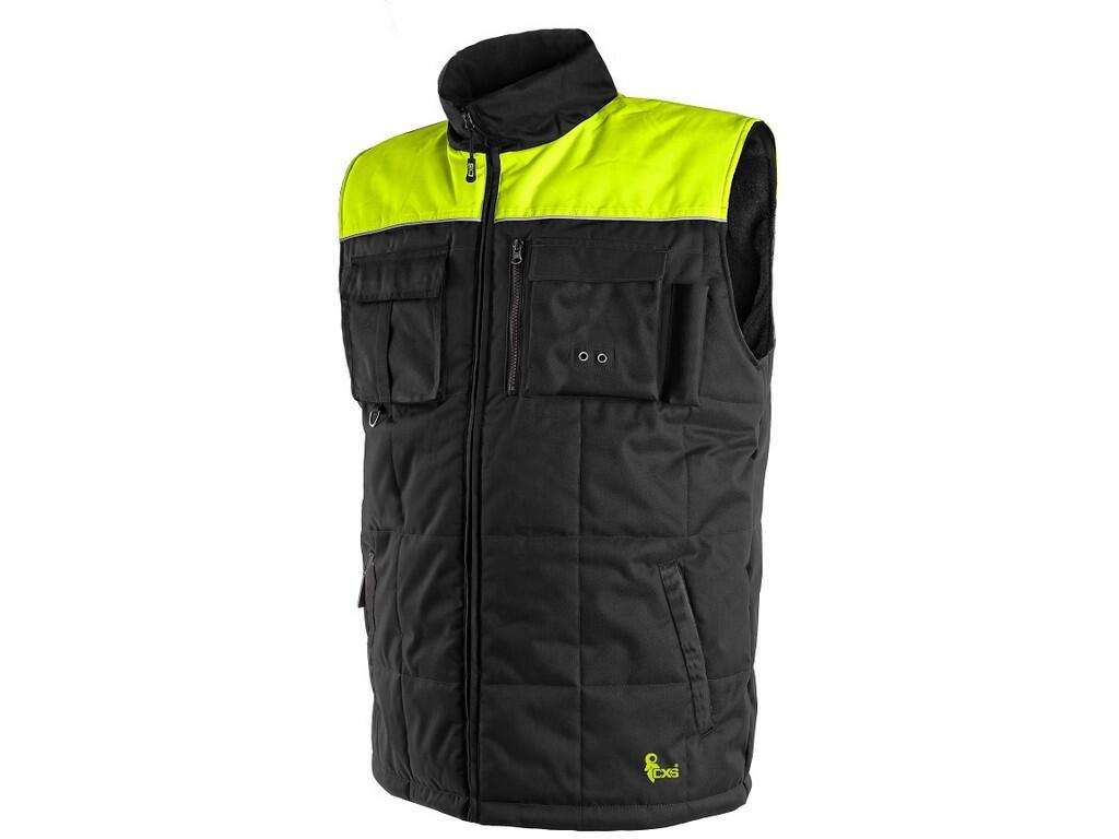 Vesta SEATTLE zimní fleece pánská černo-žlutá