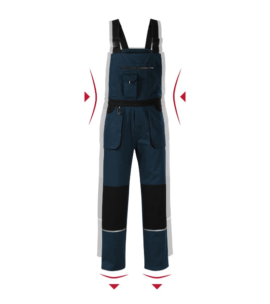 Pracovní kalhoty s laclem pánské Woody W02