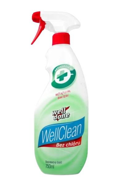 Well Clean dezinfekční čistič UNI, bezchlórový s parfemací a rozpr. 750ml